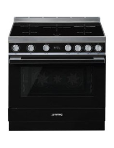 Cocina Smeg CPF9IPBL  5 zonas  induccion  90x60cm