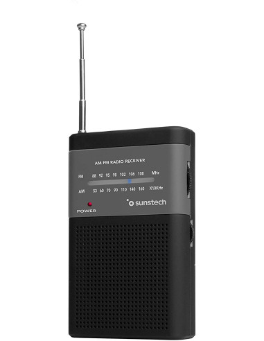RADIO SUNSTECH RPS42BK DE BOLSILLO SINTONIZADOR AN