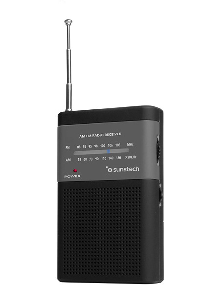 RADIO SUNSTECH RPS42BK DE BOLSILLO SINTONIZADOR AN