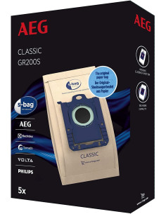 Bolsa Aspirador AEG GR200S  pack 5 bolsas  S Bag C