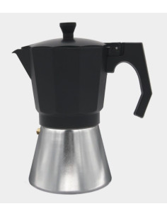 Cafetera Aluminio Bastilipo MOKKA9N  9 t  Negra